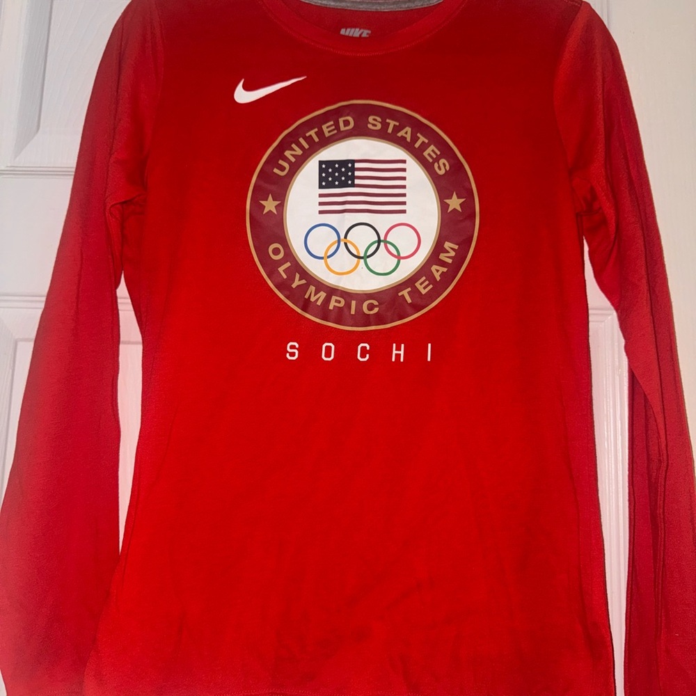 Nike 2014 Olympic Red Slim Fit Shirt